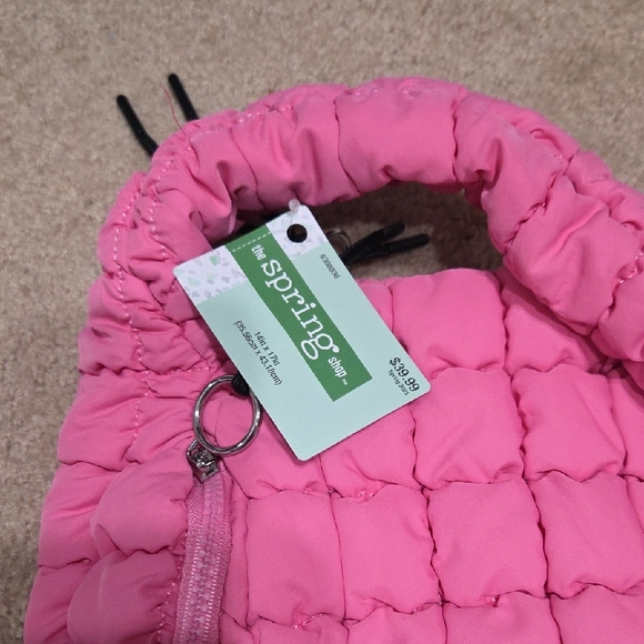 New Pink Quilted Shoulder Bag - Picture 4 of 13